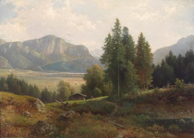 Partie am Kochelsee von Ludwig Sckell
